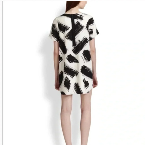 Alice + Olivia Phebe Paintbrush-Print Shift Dress Size Small - Picture 2 of 11